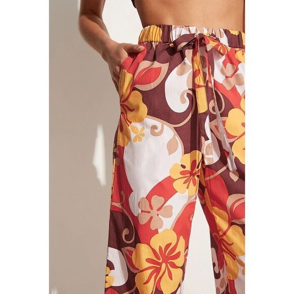 Faithfull the Brand Celvia Pant Ulani Floral Print Wide Leg Pull on S NWT Sale - Picture 11 of 16